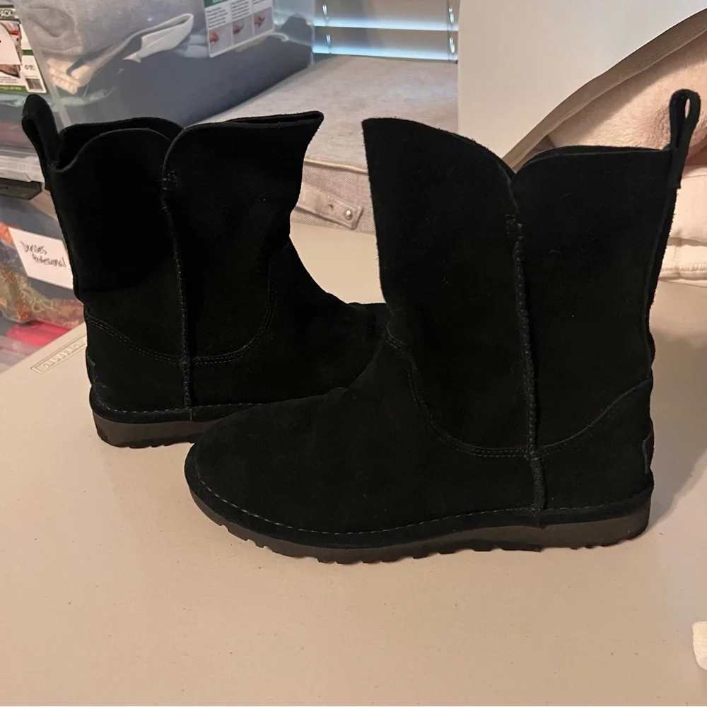UGG Classic Black Suede Footwear